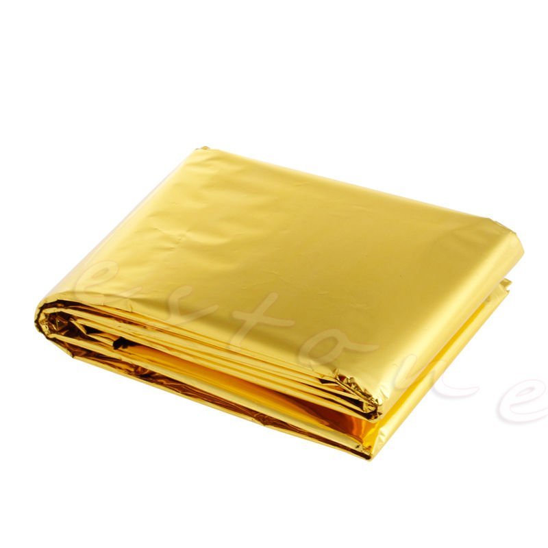 1Pc Outdoor Waterproof Emergency Survival Foil Thermal Rescue Blanket First Aid