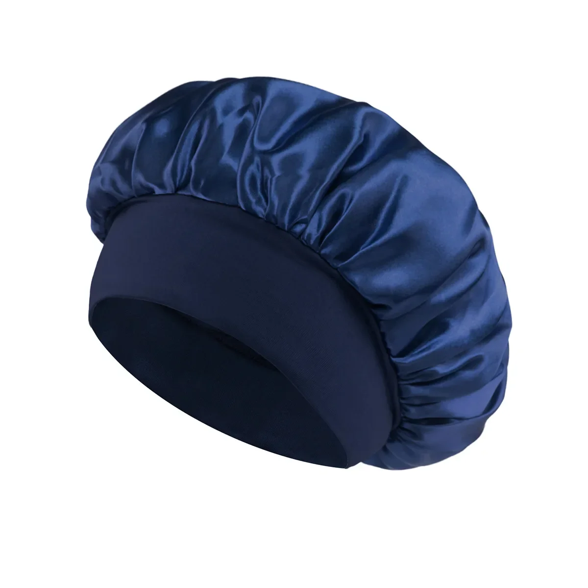 Women Satin Bonnet Hair Bonnet for Sleeping Hair Care Silk Bonnets Solid Wide-brimmed Sleeping Hat with Elastic Soft Band - Image 20